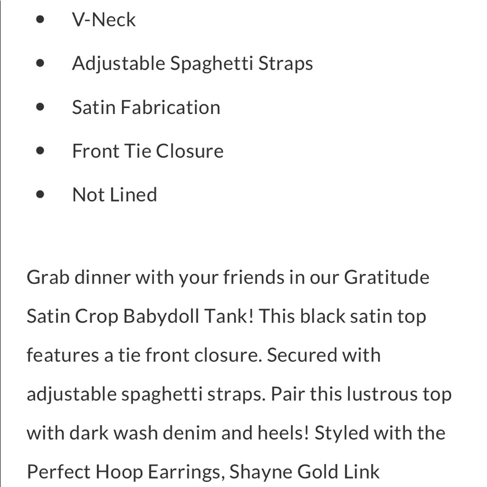 Babydoll Tank, Cropped, Satin, S, M, L - Picture 10 of 11